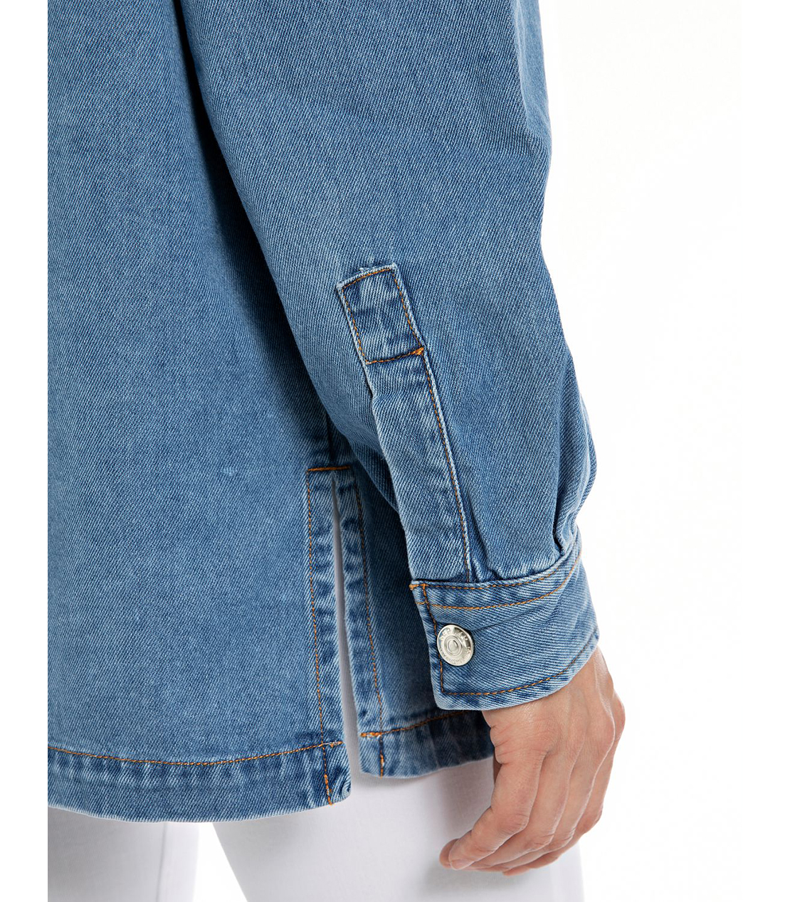 ブルーデニムオーバーシャツ 詳細画像 ミディアムブルー 6